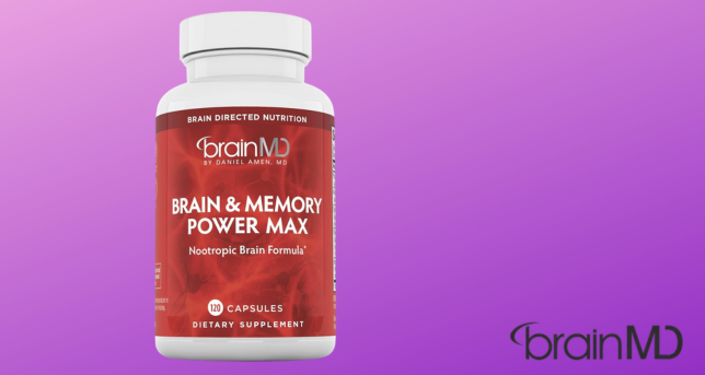 BrainMD Brain & Memory Power Max supplement bottle